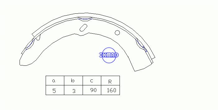 Sapatas de freio a tambor MAZDA TITAN OEM:W358-33-37ZA K3362 T362 GS7130, OK-BS512R